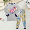 thumbnail image 2 of Baby Toddler Kids Viscose from Bamboo Pajamas Set 6-12 Months 12-24 Months 2t 3t 4t 5t 6t 7t 8t 9t Children(Grey,5-6 Years), 2 of 5