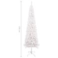 thumbnail image 4 of vidaXL Slim Christmas Tree White 150 cm, 4 of 5