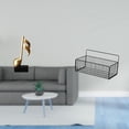 thumbnail image 2 of Escultura de nota musical de resina, centro de mesa con estantes de metal y cesta de alambre para escritorio, chimenea, cocina, baño, sala de estar., 2 of 8