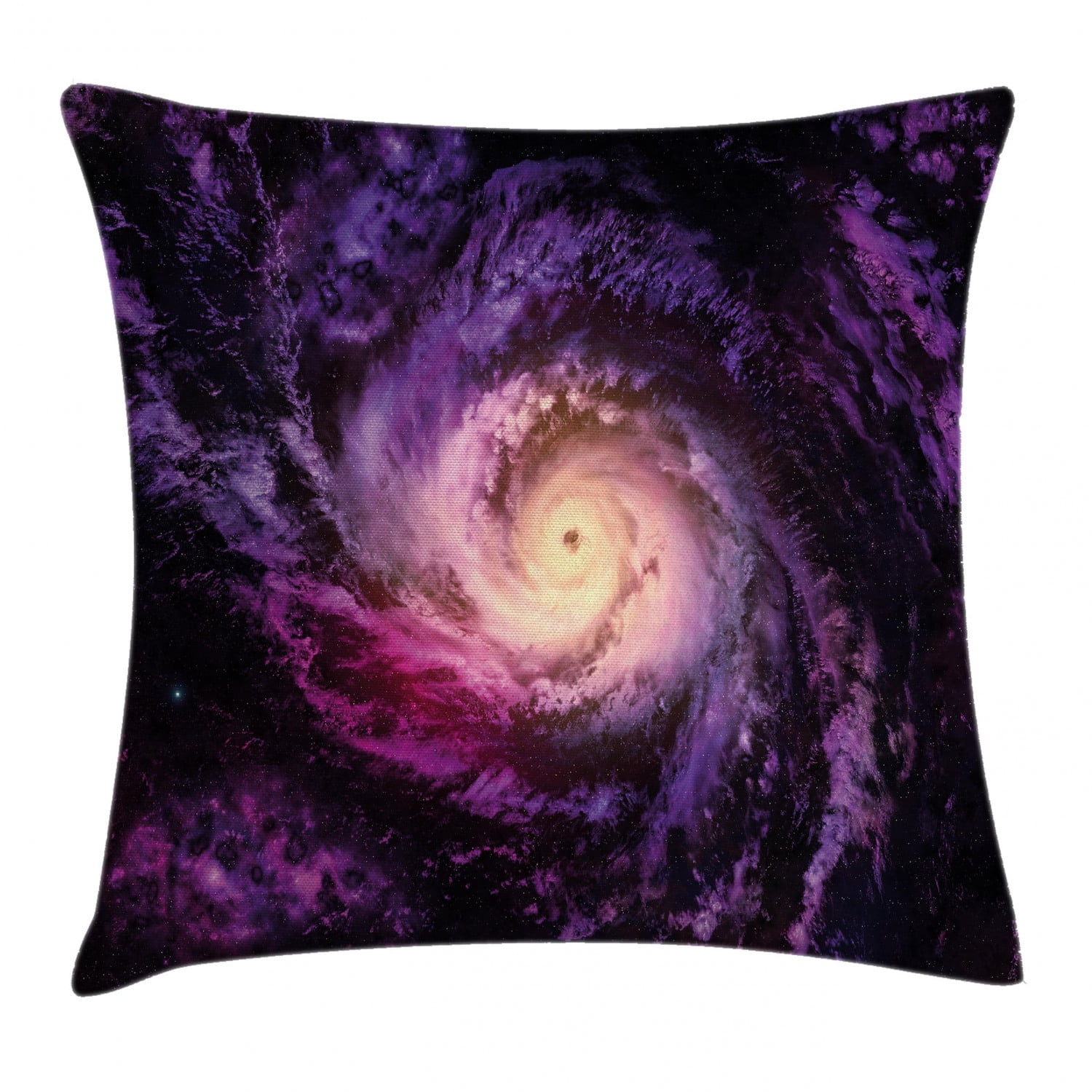 Galaxy Throw Pillow Cushion Cover, Purple Nebula Cloudy Stardust