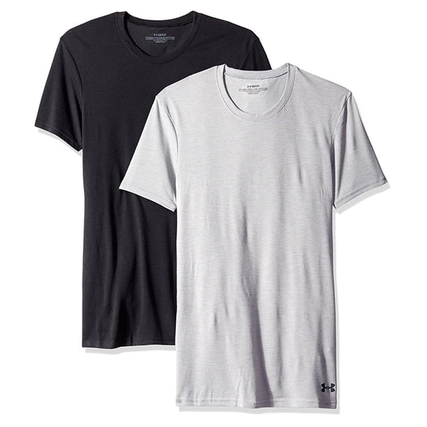 Under Armour - Camiseta básica para hombre, 2 unidades, color negro, extragrande Under Armour Camiseta básica
