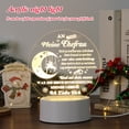 thumbnail image 4 of Lámpara Acrílico LED Luz de noche romántica USB 3D Dormitorio Luz para dormir de mesa (3) Likrtyny Para estrenar, 4 of 8