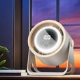thumbnail image 5 of Desk Fan with 100 Speeds, Adjustable 180 Tilt, Portable Small Turbo Table Fan, Touch Control Desk Fan, Quickly Cooling Fan, Quiet Wall Mounted Fan, Strong Wind Fan for Indoor Outdoor, 5 of 7