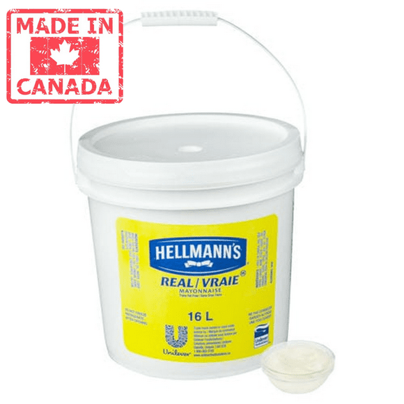 Hellmans Mayonnaise Real Gluten-Free 16L/33.8Lbs -Canadian Made