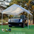 thumbnail image 3 of King Canopy 10ft x 20ft, 180gsm White Replacement Drawstring Carport Canopy Cover, 3 of 8