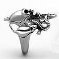 thumbnail image 2 of Anillo Color Plata Para Hombres de Acero Inoxidable Calavera Rata y Serpiente, 2 of 6
