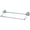 Chrome, variant on Kingston Brass BA396318SN Restoration 18" Dual Towel Bar, Satin Nickel