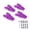 Purple, variant on Suodoka 4pcs Gold RC Mount Aluminum Alloy Shock Adjustment Bracket for 1/10 1/8 Scale Simulation Crawler Climbing Car