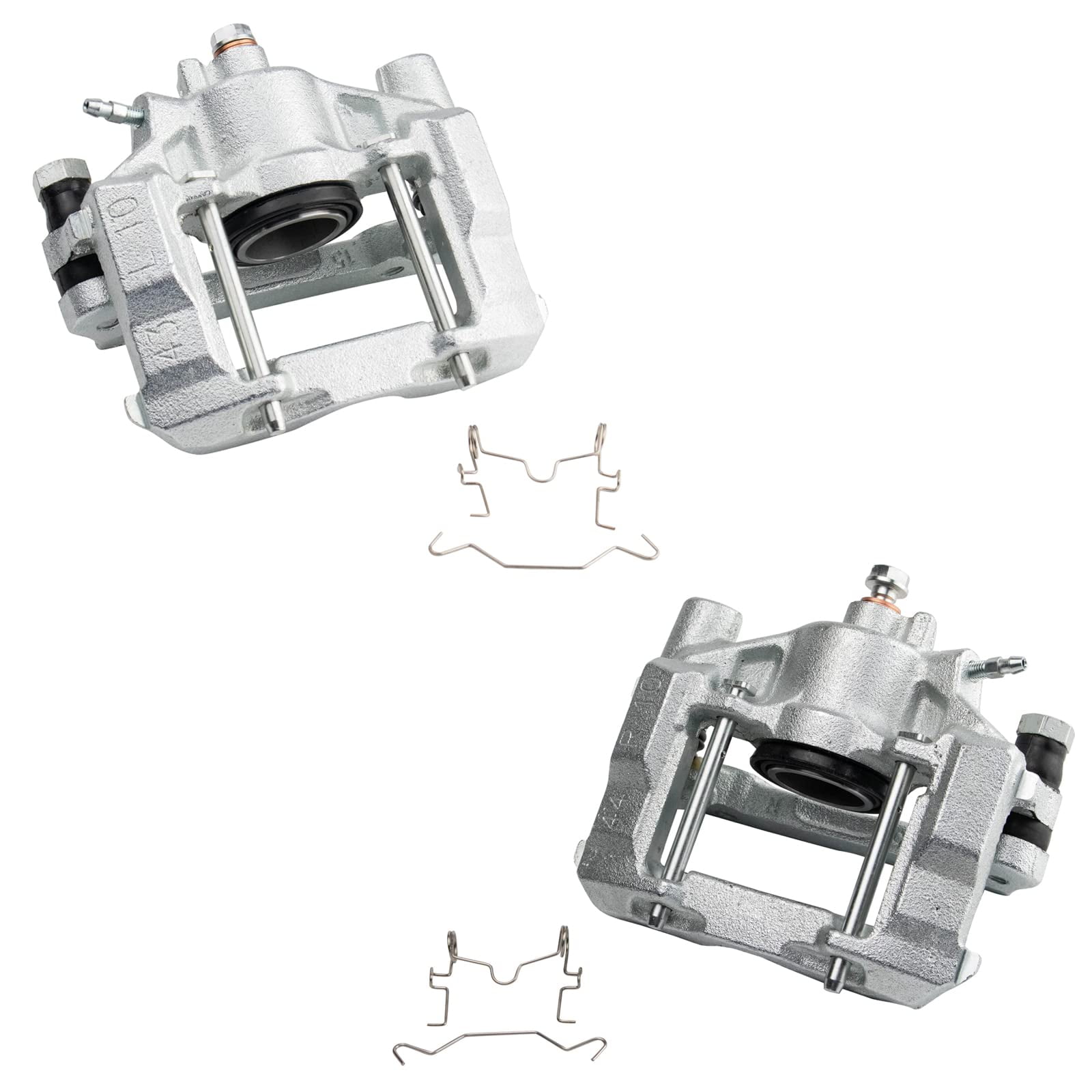 TRQ New Rear Brake Caliper Assembly w/ Bracket & Hardware Pair for