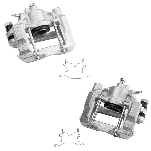 TRQ New Rear Brake Caliper Assembly w/ Bracket & Hardware Pair for