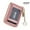 #3 Fluorescent Pink, variant on Women Genuine Leather ID Case Card Holder with Key Chain. 12 Credit Card Vertical Slots Fluorescent Minimalist Wallet Purse. RFID Blocking.