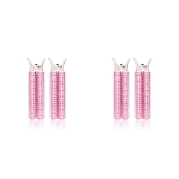 Pinzas esponjosas para la raíz del cabello Vogacara 2 piezas rosa