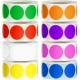 thumbnail image 1 of Jinsinto Autocollants à Points Amovibles Code Couleur 1 Pouce Ronds pour Inventaire de Bureau, 500 Pcs/rouleau, 8 Couleurs, 1 of 5