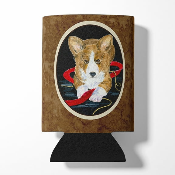 Caroline's Treasures SS8570CC Corgi Can or Bottle Hugger, Can Hugger, multicolor