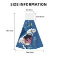 thumbnail image 3 of Sikiie Great White Shark Hand Towel with Loop Hanging Towel Absorbent Tie Towels for Kitchen Tea Bar Bathroom Decor, 3 of 7