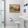thumbnail image 6 of Farmhouse Truck Wall Art Rustic Old Barn Windmill Picture Decor Country Red Painting Canvas Prints Modern Framed Home for Bathroom Bedroom Living Room Kitchen 16/''x12/'', 12/''x16/'', 6 of 6
