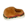 thumbnail image 2 of Kilaqueen Cozy Plush Scuff Slippers for Women and Men, Cute Hamburger Creative Home Shoes with Memory Foam, Funny Winter Warm Slippers Indoor Outdoor, 2 of 8