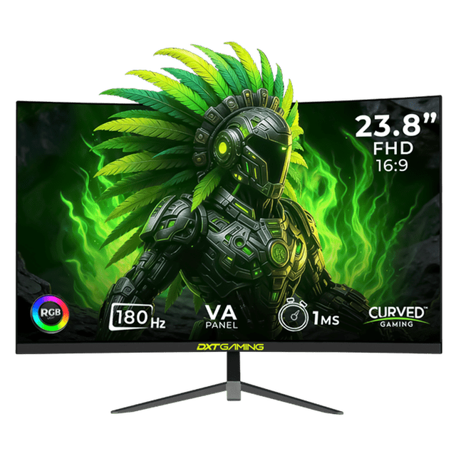 Monitor Gamer Curvo 23.8" DXT GAMING Sight 1ms 180Hz FHD VA DP HDMI Altavoces Negro DXT2383CBK