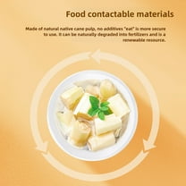 50 Bowls Clearance! 50Pc 225Ml Disposable Bowl Food Grade Household Round Paper Bowl Barbecue Picnic Set Outdoor Disposable Degradable