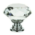 thumbnail image 1 of Clear Crystal Diamond Glass Door Knobs Cabinet Cupboard Drawer Furniture Pull Handles, 1 of 5