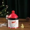 thumbnail image 5 of Christmas Candy Storage Jar,Metal Round Container With Lid For Holiday Treats,Decorative Iron Gift Box For Cookies Chocolates And Candies,Festive Tabletop Ornament For Christmas Party Display, 5 of 6