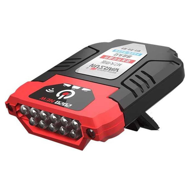Soidarity Linterna frontal portátil para senderismo, linterna ajustable recargable para cabeza, sombrero, linterna para correr, trotar, equipo para carpas Rojo Soidarity OD029102-01B
