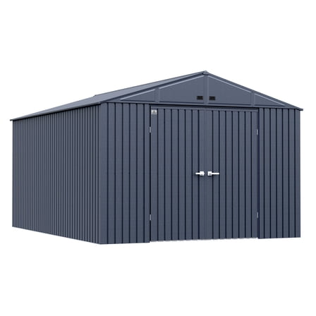 Arrow Elite 10 x 14 x 8 ft Anthracite Steel Storage Shed