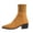 Multicolor, variant on Women's Sock Boots Knit Mesh Pointed Toe Chunky Heel Martin Style Ankle Boots
