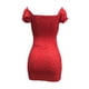 thumbnail image 4 of SAYOO Mini vestido de club de manga corta con hombros descubiertos para mujer SAYOO Sexy, 4 of 7