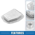 thumbnail image 3 of Automatic Engine Oil Cooler No.1041800409 for Mercedes-Benz W202 1994-1997 Aluminum Silver Tone, 3 of 6