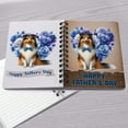 thumbnail image 4 of Shetland Sheepdog Proud Dad Happy Father's Day Spiral Bound Journal Sheltie Dog Lover Gifts 5x7in Spiral Notebook - 02008, 4 of 5