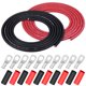 thumbnail image 1 of Cable de batería de soldadura iGreely 6 AWG 10 pies negro + 10 pies rojo, 1 of 8