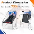 thumbnail image 3 of Costway Dual Shot Basketball Arcade Game with 8 Game Modes Electronic Scoring Blue, 3 of 10