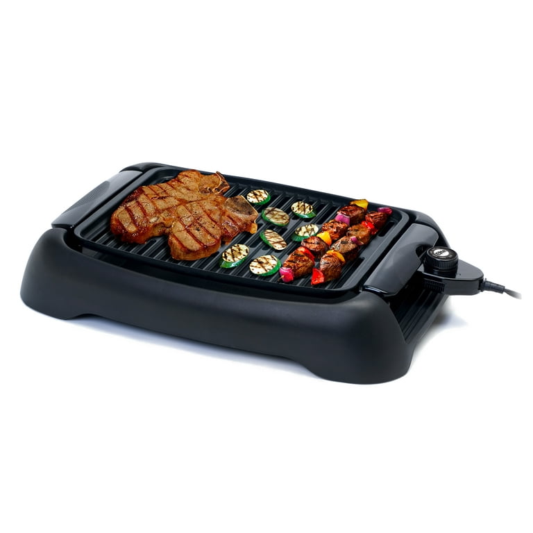 Indoor Barbecue Electric Grill, Indoor Smokeless Grill Stainless Steel -  Jolinne