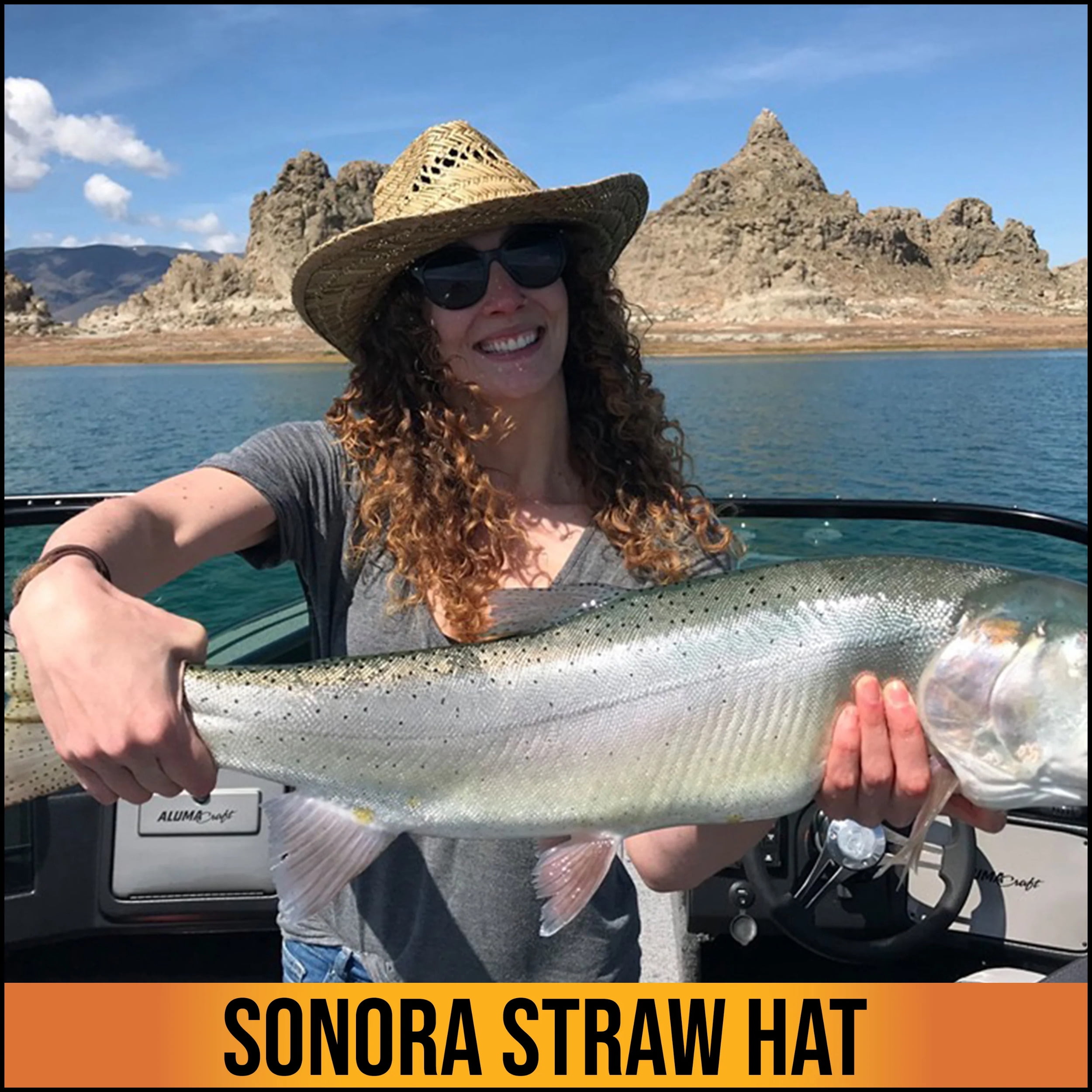 Glacier Outdoor Sonora Straw Hat Unisex Full Brim Light Quick-Dry Adjustable Chin Strap, Tan L/XL