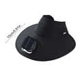 thumbnail image 2 of Tapa de sombrilla con ventilador alimentado por energía solar | Sombrero de enfriamiento solar con batería incorporada de 700 mAh | Visera de ala ancha con protección solar de poliéster | Accesorio, 2 of 5