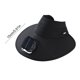 thumbnail image 3 of Gorra con ventilador solar | Batería incorporada de 700mAh | Recargable y ecológica | Visera de ala ancha para protección UV | Poliéster ligero y transpirable | Para exteriores, playa, senderismo, 3 of 6