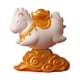thumbnail image 1 of Estatua de caballo pequeña figura de resina dibujos animados Feng Shui regalo año del caballo decoración Lingote de oro, 1 of 9