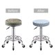 thumbnail image 5 of Balery Gray White Floral Fundas de asiento para taburete de bar redondo de tela de terciopelo ajustables que protegen de arañazos y manchas para sillas de 14 a 17 pulgadas.-12 inch, 5 of 7