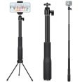 thumbnail image 1 of Gepuly 360Ballhead - Palo Selfie Impermeable Con Trípode Y Soporte Para Teléfono - Palo Selfie Subacuático - Para Gopro Hero 13 12 11 10 9 Insta360 Akaso Dji Osmo Vlog Monopié De Buceo, 1 of 5