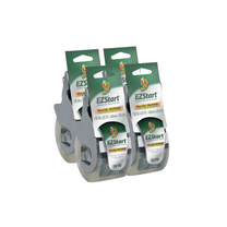 Duck Brand EZ Start Packing Tape with One-Handed Dispenser, Clear, 4 pack, 1.88 in. x 55.5 yd.