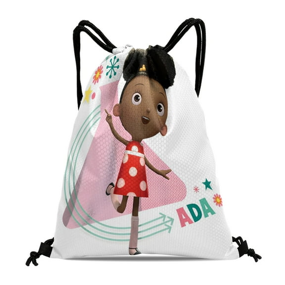 Drawstring Backpack for Ada Twist Scientist Sackpack Adults Women Men Party Favor Bags Sports for Swimming Gym Travel Hiking Camping Tote Bag 11.8 × 15.7 in