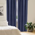 thumbnail image 2 of Ambesonne Abstract Window Curtains, Digital Lace Flowers Print, Each 28" W x 63" L, Indigo and Slate Blue, 2 of 4