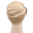 thumbnail image 3 of MSJUHEG Head Coverings,Turbans,Head Scarf,Hair Scarves,Chemo Hats,Head Hat Cap Ethnic Pre Tied Braid Hair Cover Wrap Turban Headwear Hat Khaki One Size, 3 of 9