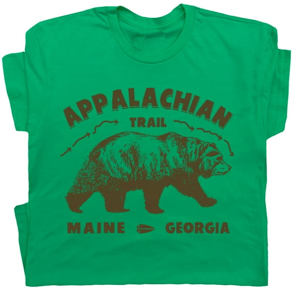 Appalachian Trail T Shirt Cool Hiking Graphic Shirts for Men Women Great Smoky Mountains Retro Vingtage Camping Tee Hiker