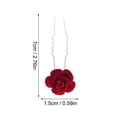 thumbnail image 3 of Rose Flower Hair Clips Rose Bridal Hair Clips Rose Wedding Hair Accessories For Women Girls Party Hair Jewelry Antique Hair Barrettes for Women's Hair, 3 of 9