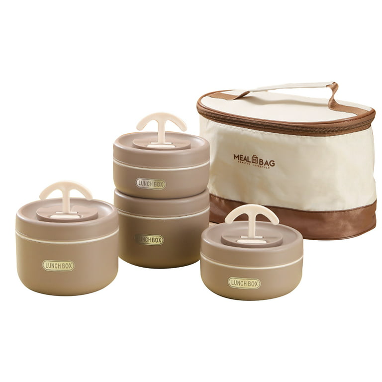 Thermal Lunch Box Set, Portable Insulated Lunch Containers with