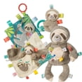 thumbnail image 6 of Taggies Sensory Stuffed Animal Soft Rattle with Teether Ring, Molasses Sloth, 6 of 8