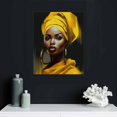 thumbnail image 4 of Nawypu  African American Canvas Wall Art Abstract Black Woman Art Yellow Hair Black Girl Painting Woman Portrait Picturefor Living Room Bedroom Decor (, 4 of 4