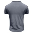 thumbnail image 4 of Delayuji Women's Cutout Tops Basic Long Sleeve Round Neck Slim Fit T Shirts Gray L Cotton Short Sleeve Shirts for Women, 4 of 4